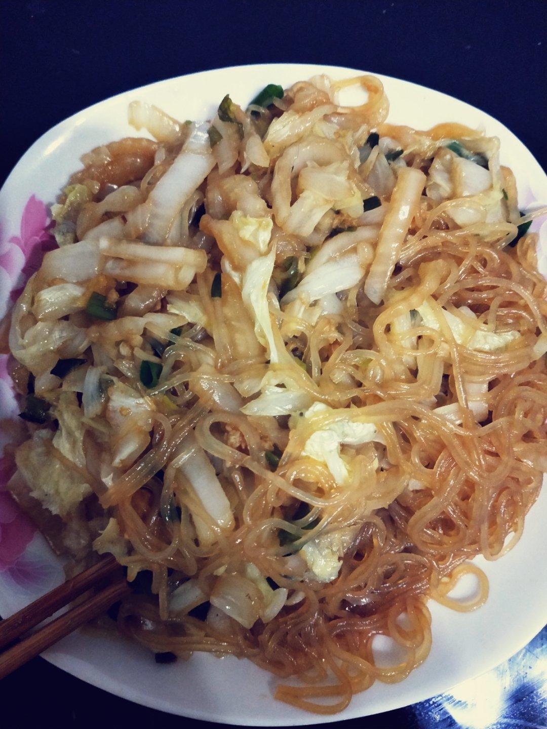 大白菜炒粉丝