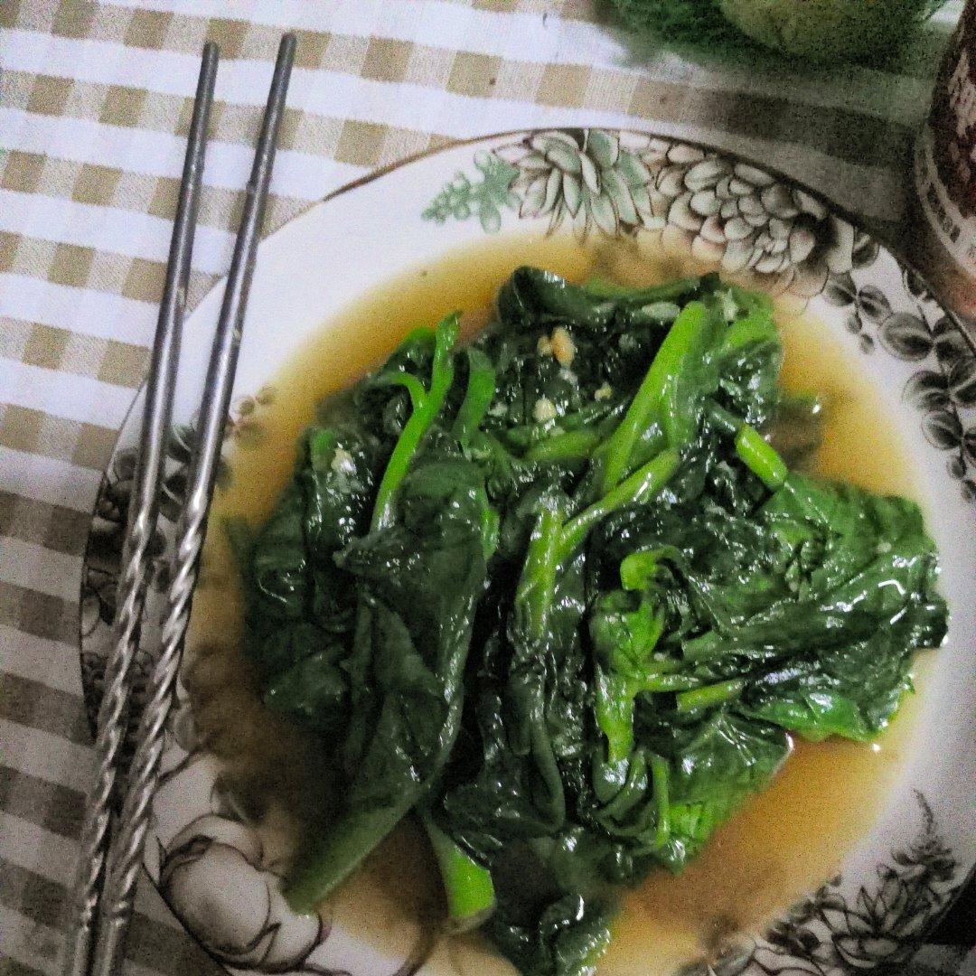 蒜蓉炒潺菜