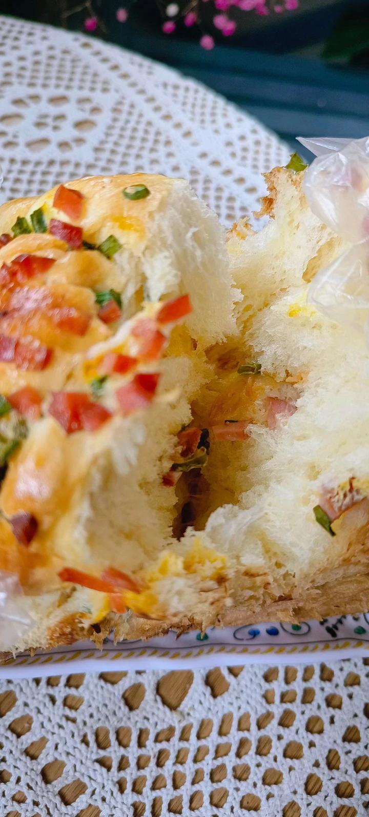 肉松香葱吐司（四种整形手法）