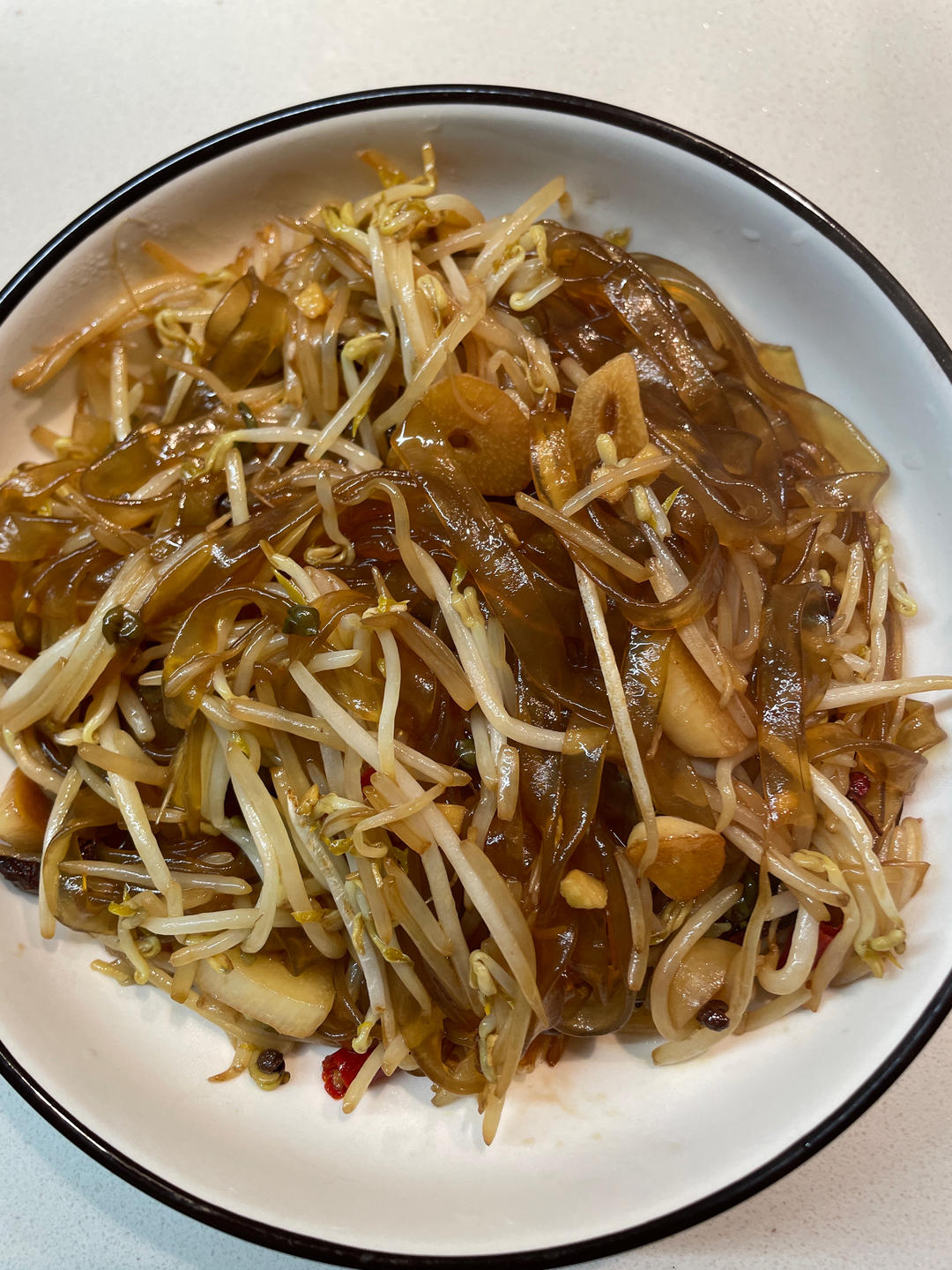 绿豆芽炒粉条