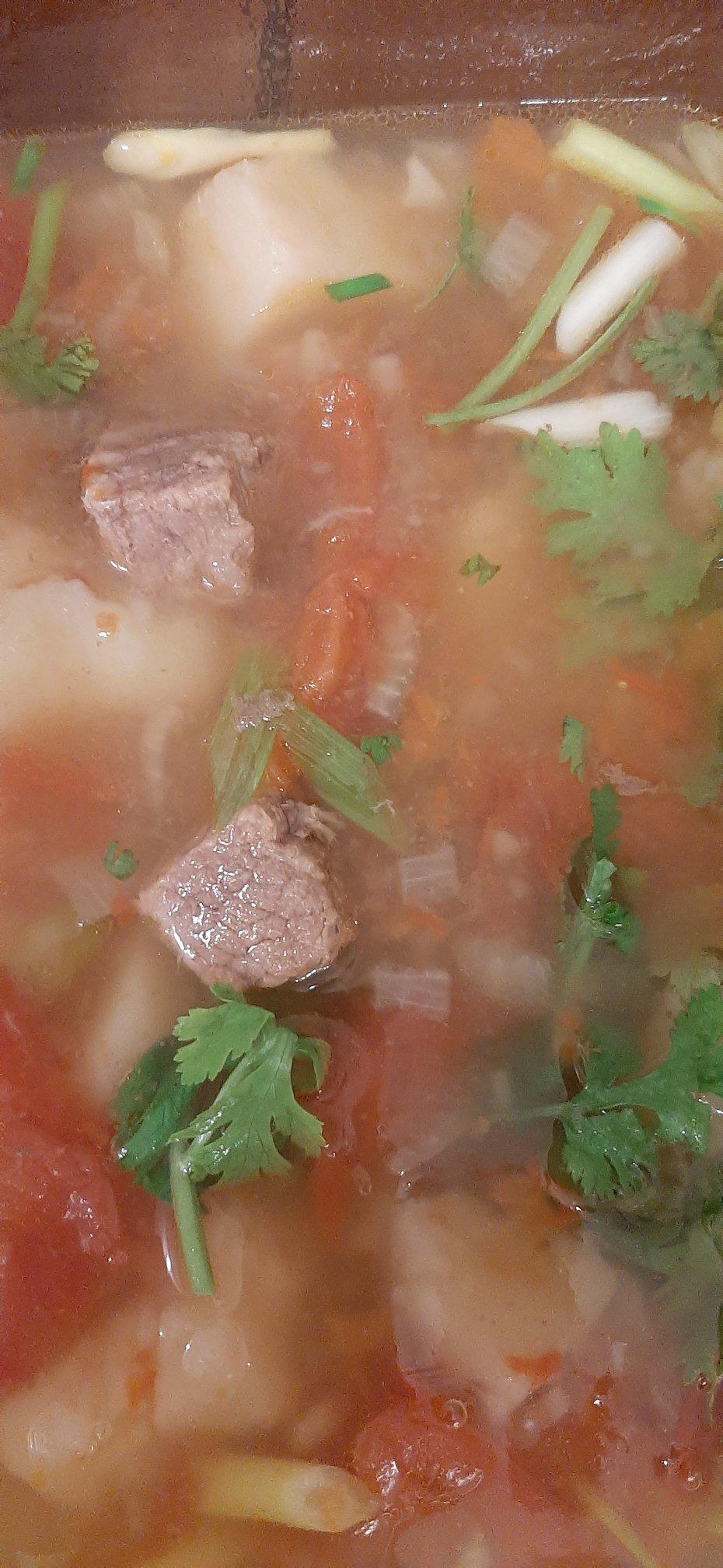西红柿土豆炖牛肉