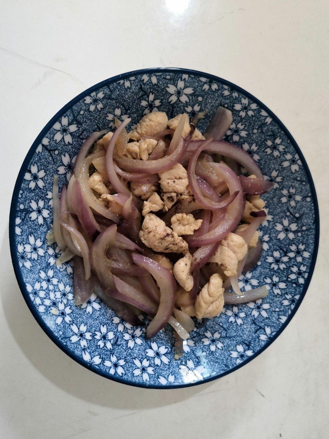 洋葱炒鸡胸肉