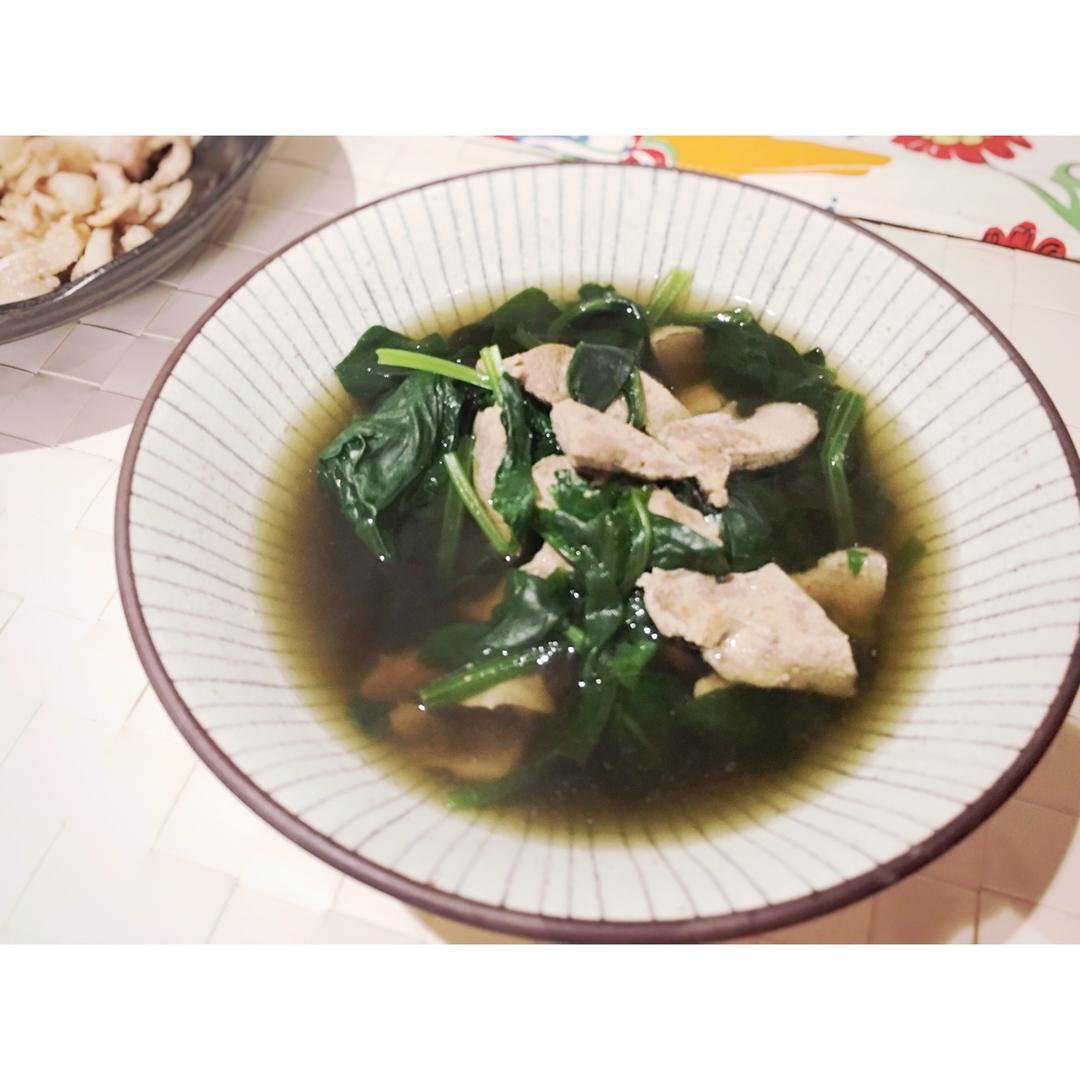 菠菜猪肝汤
