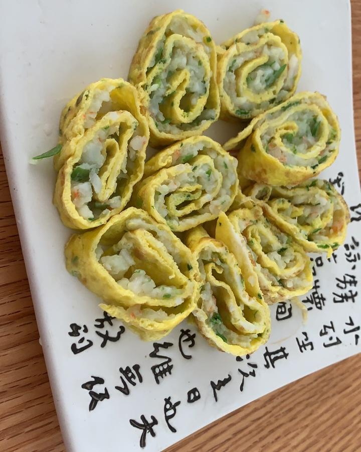 《婴幼儿辅食～001》虾仁鸡蛋卷