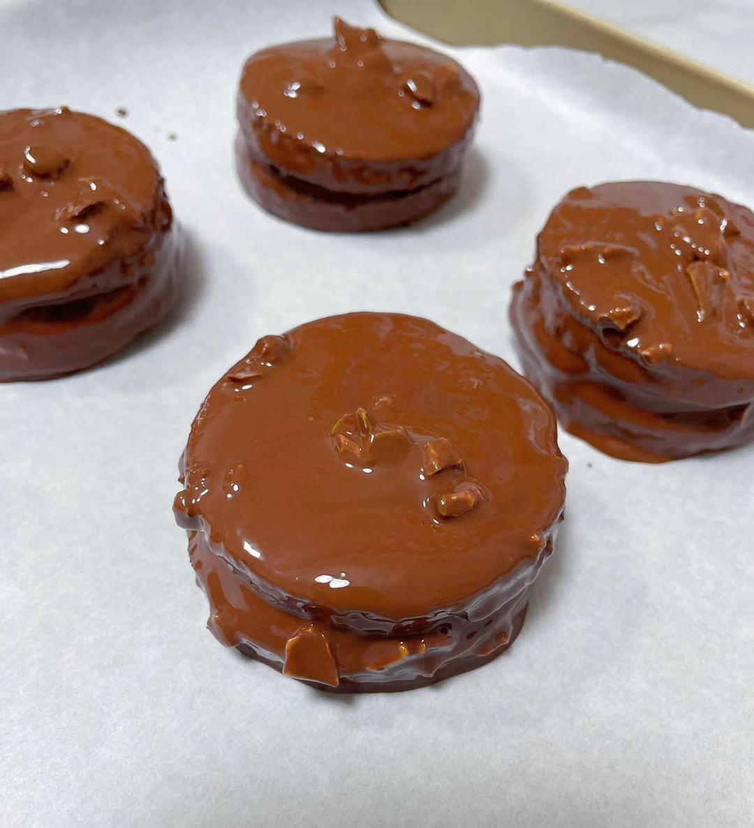 自制脆皮巧克力派