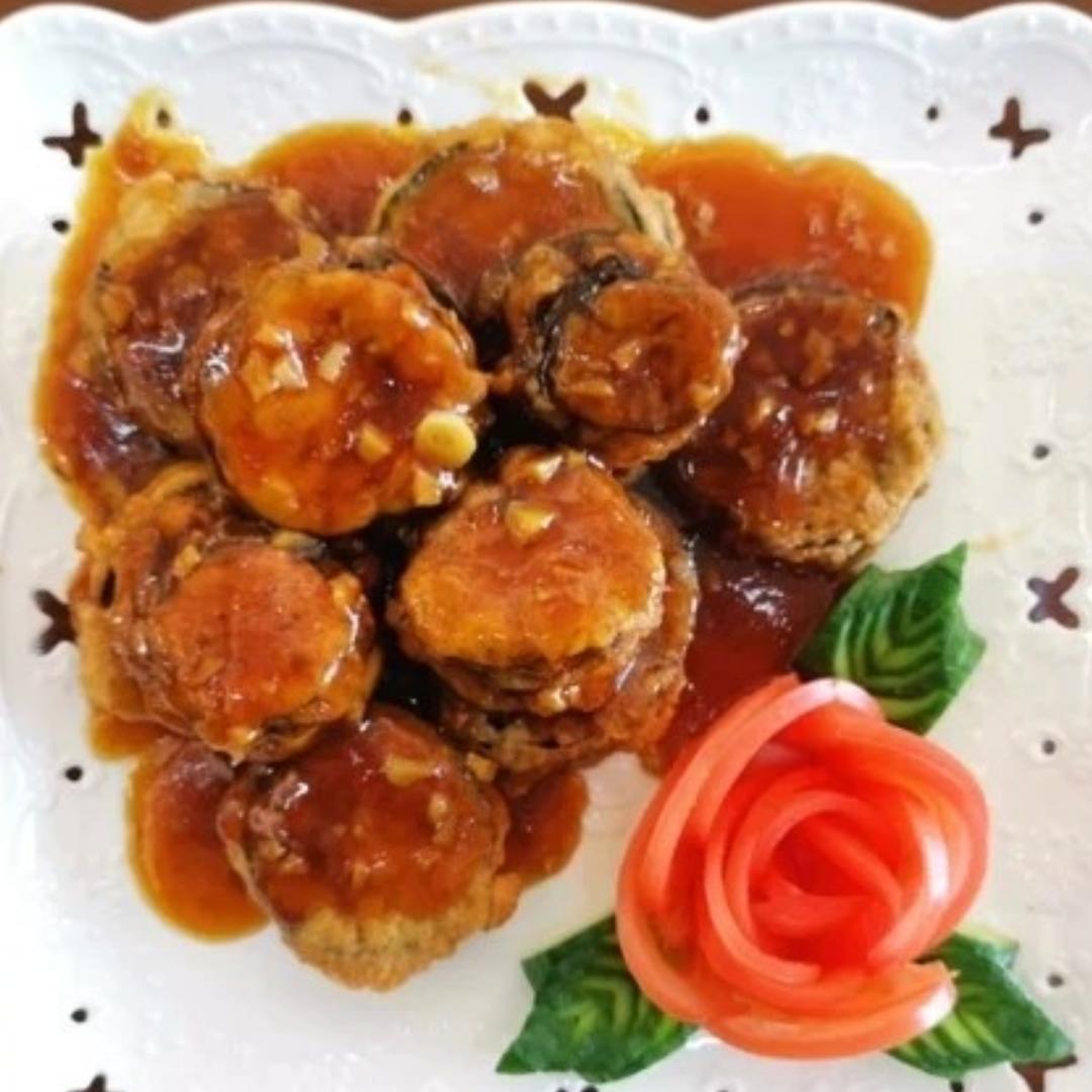 酥炸茄盒￨外酥里嫩