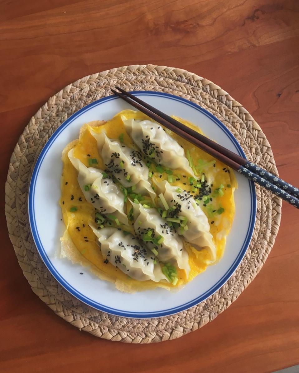 懒人快手抱蛋煎饺