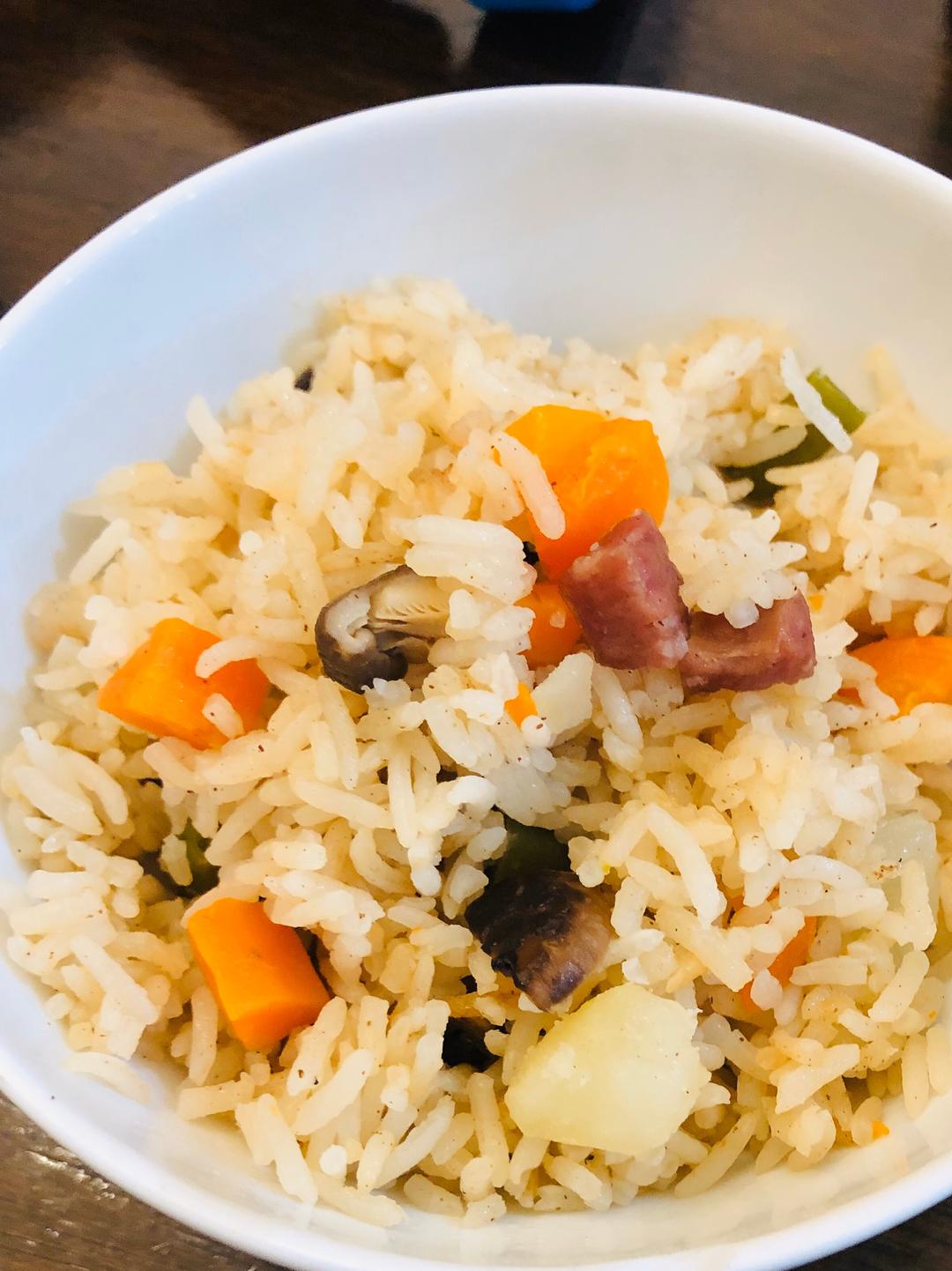 什锦焖饭的做法