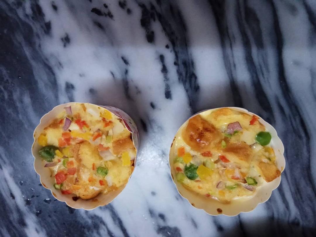 宝宝辅食：什锦咸味早餐面包玛芬，简单营养又美味！18M+