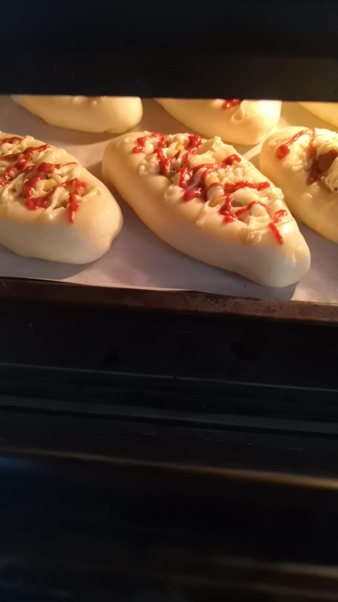 美味的香肠面包