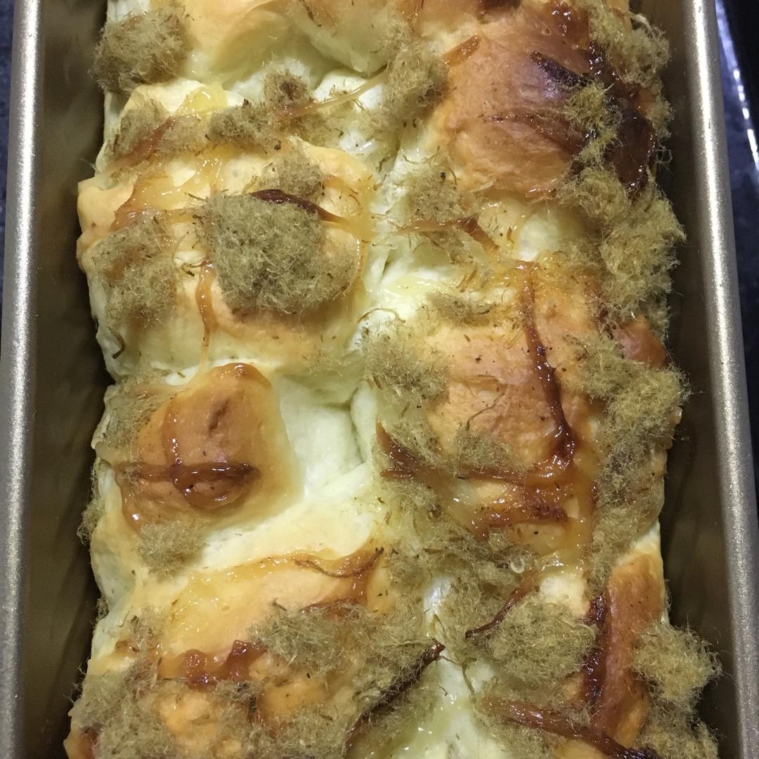 肉松手撕面包—超软会爆浆的面包哟