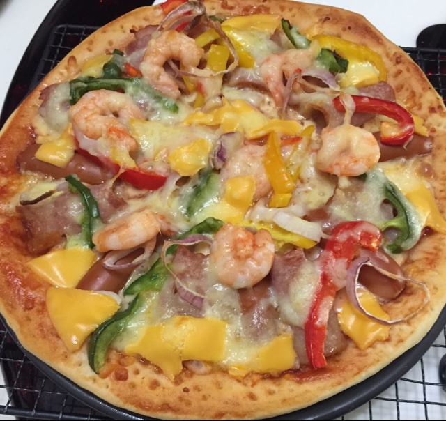简易海鲜比萨