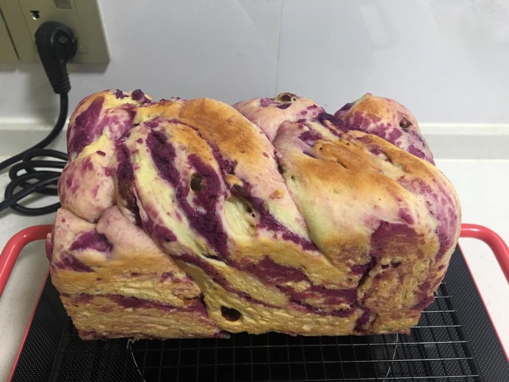 手撕紫薯吐司