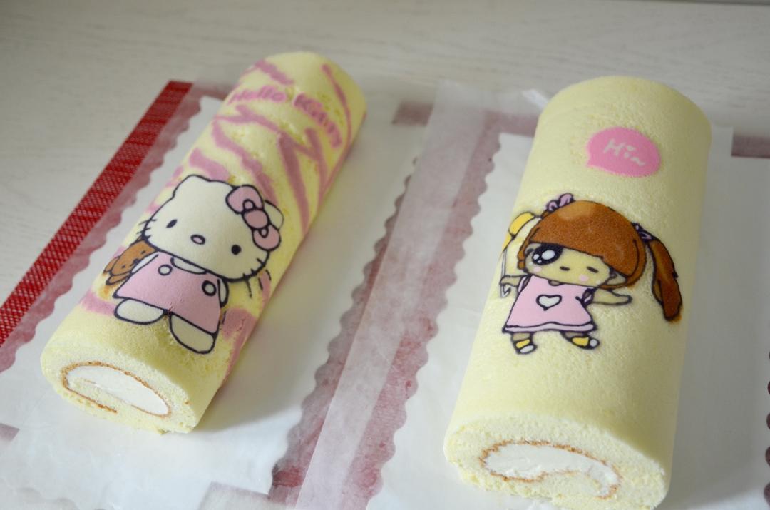 细腻零消泡彩绘蛋糕卷图案面糊制作方法