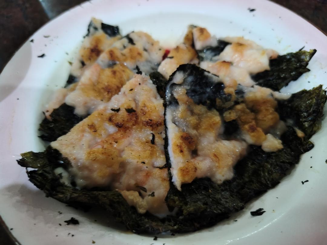 紫菜虾饼