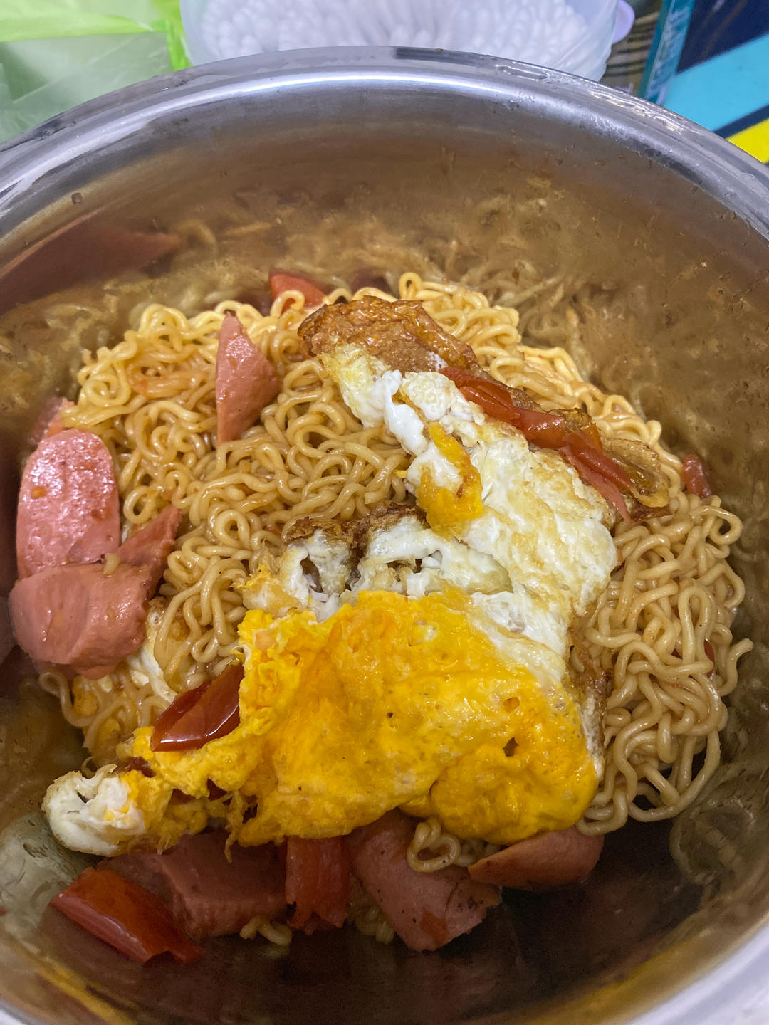 路边摊风味炒方便面