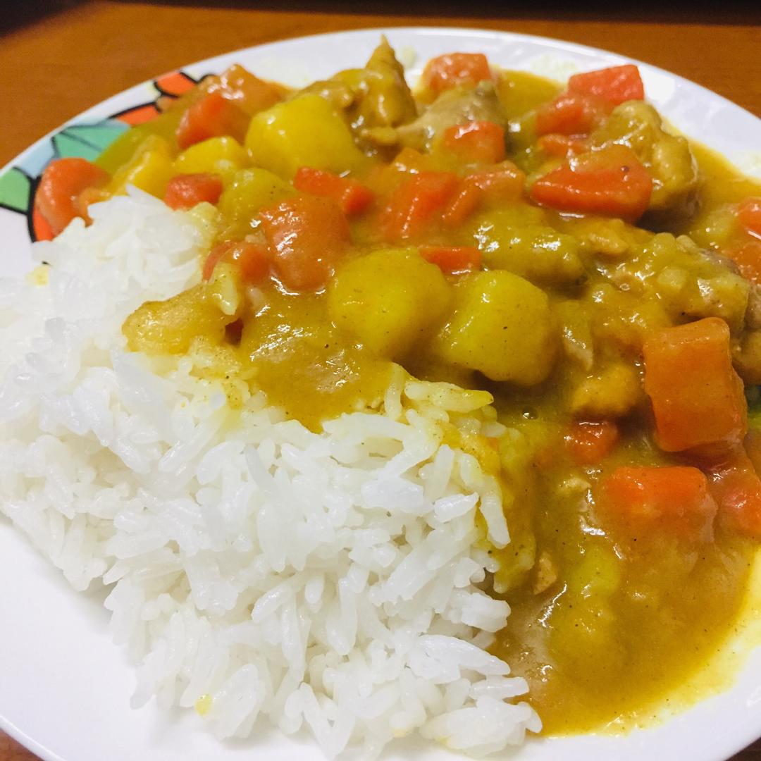 咖喱鸡肉饭的做法