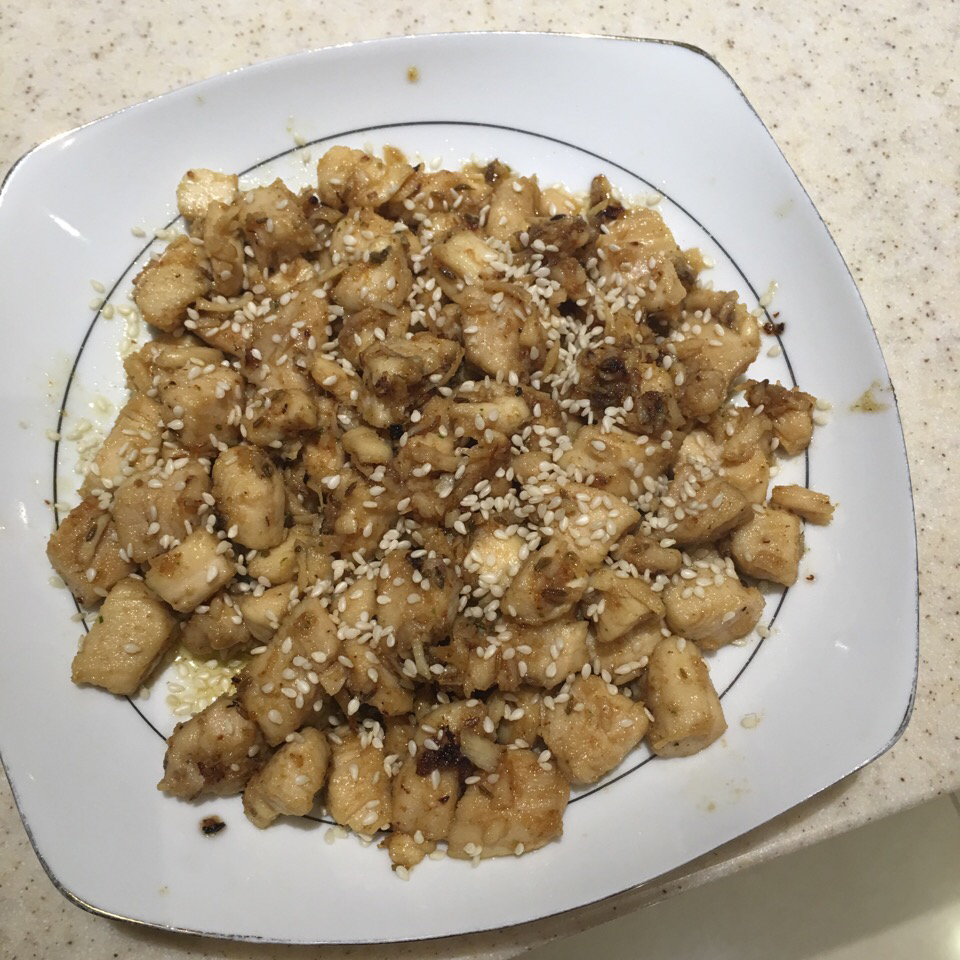 孜然鸡肉粒