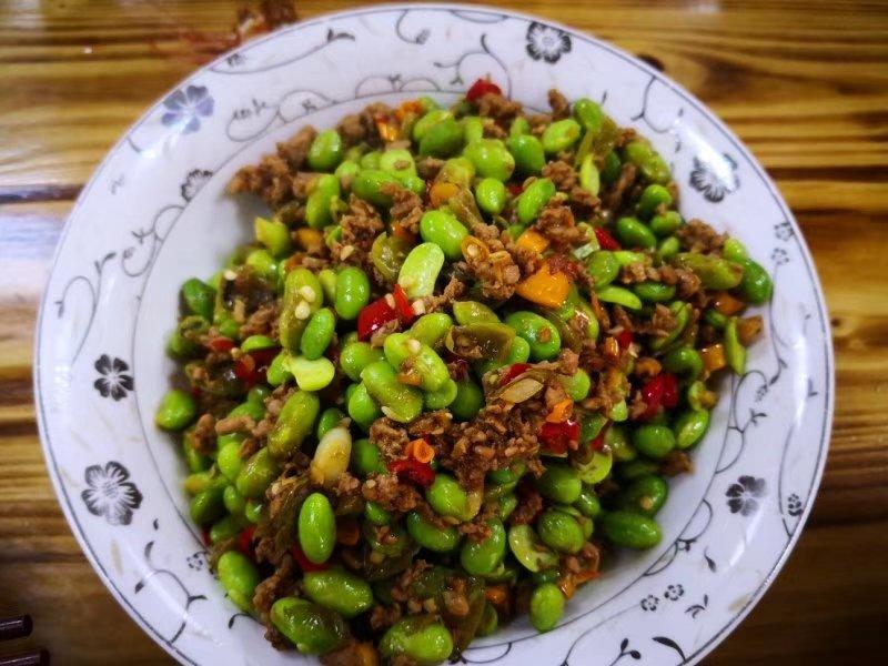 青豆炒肉