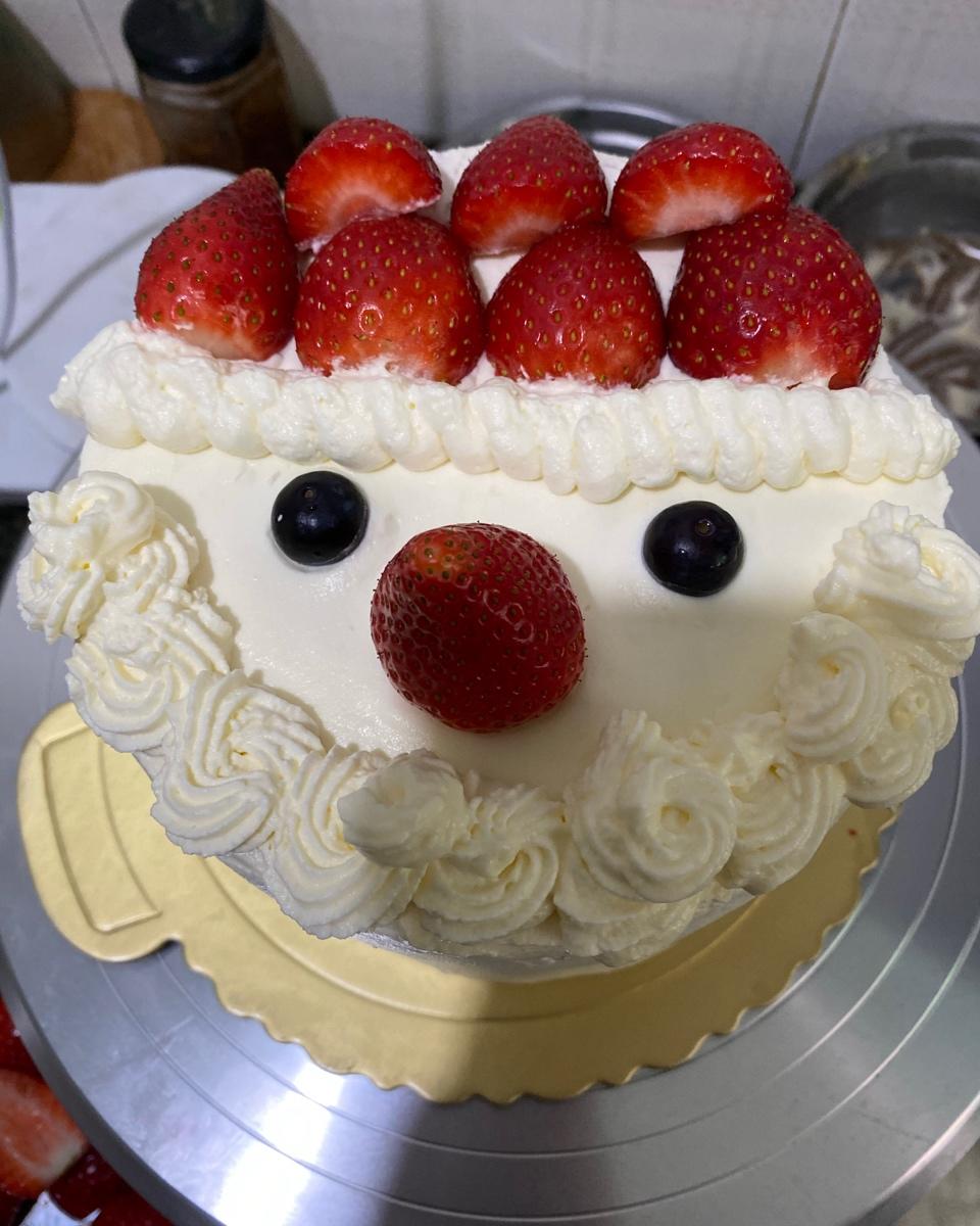 两款超级简单的圣诞主题蛋糕