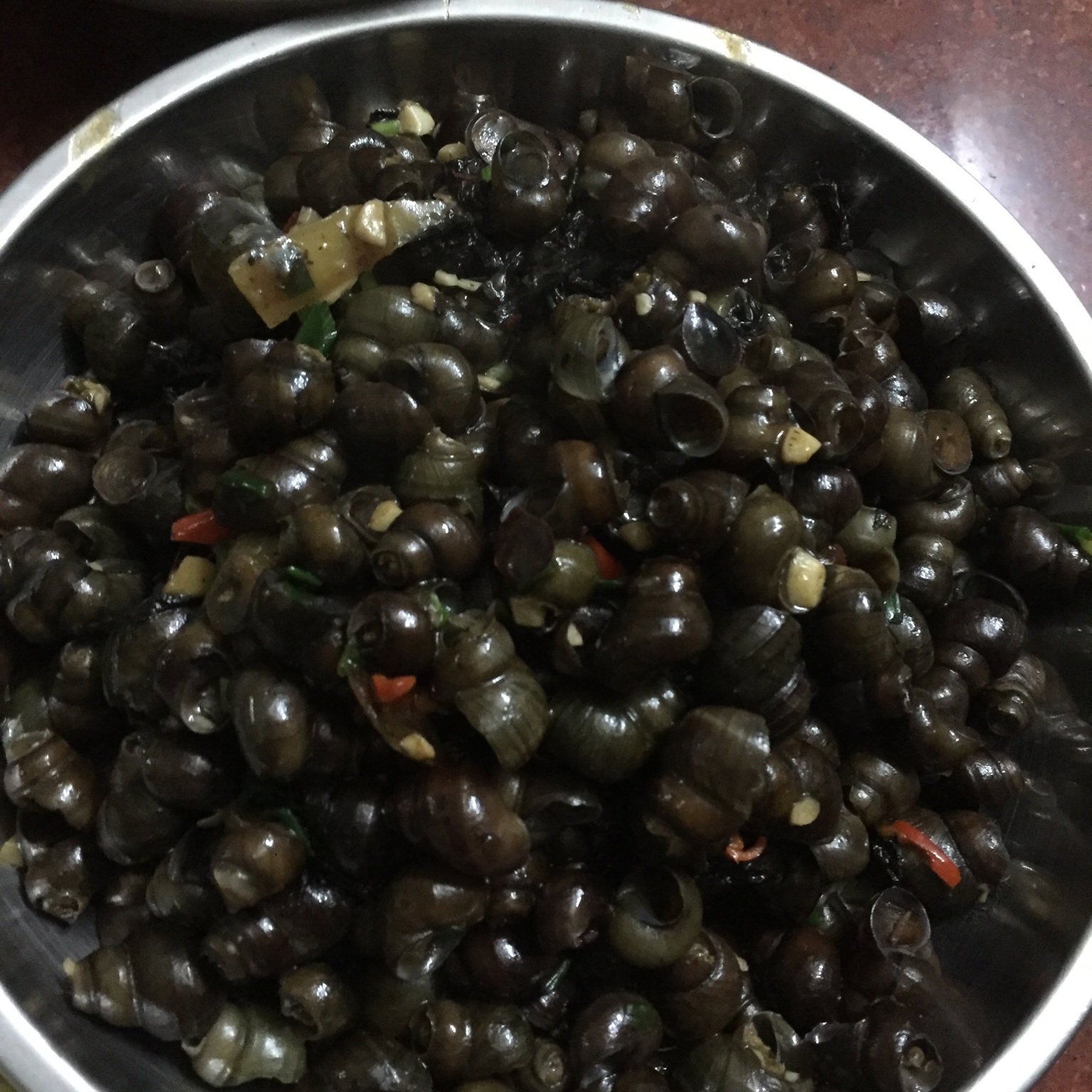 紫苏豉酱炒石螺