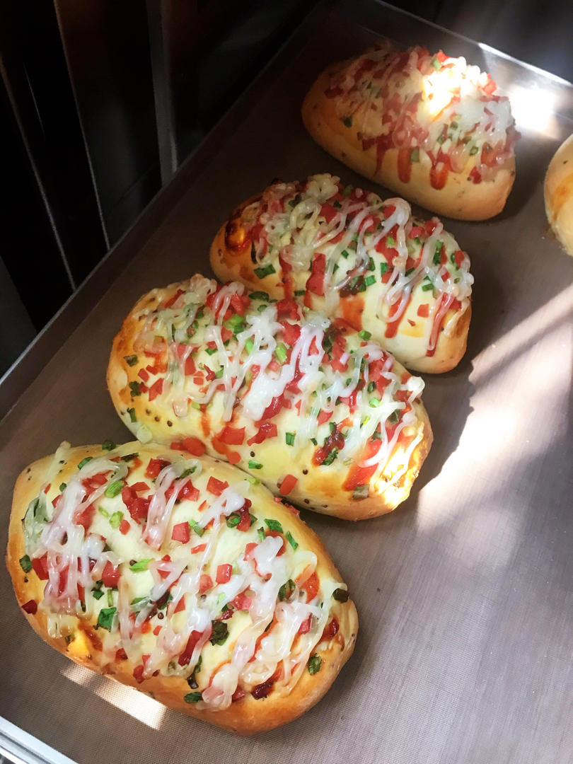 香葱火腿肉松面包