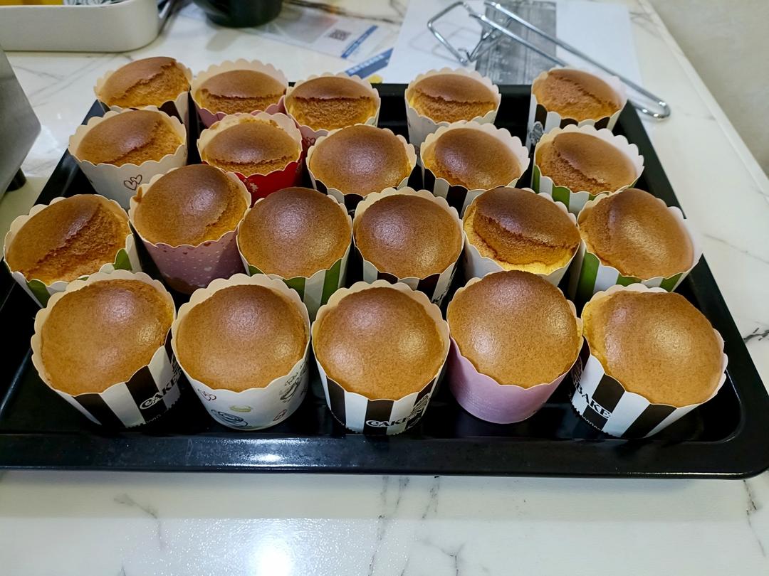 纸杯蛋糕 8寸戚风蛋糕的量