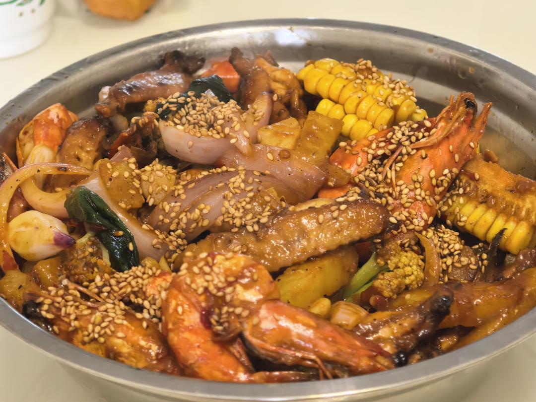 干锅鸡翅香辣虾🍤