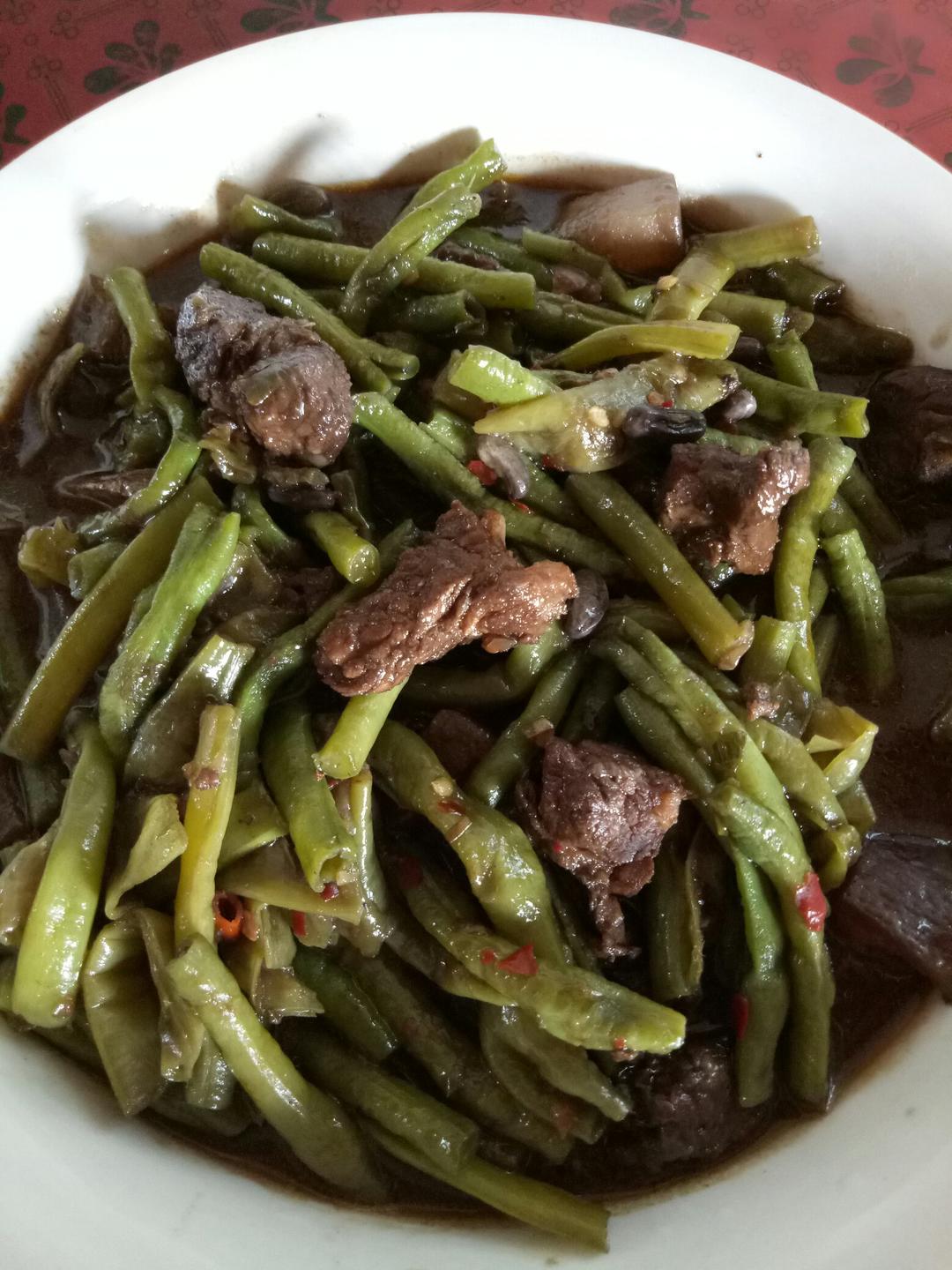 豆角炖肉