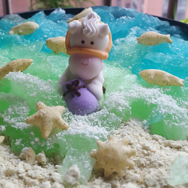 蓝色の海洋酸奶慕斯蛋糕