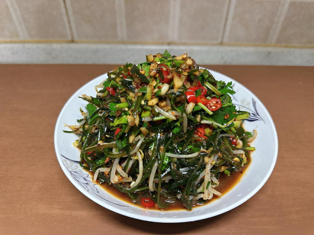 凉拌海带豆芽