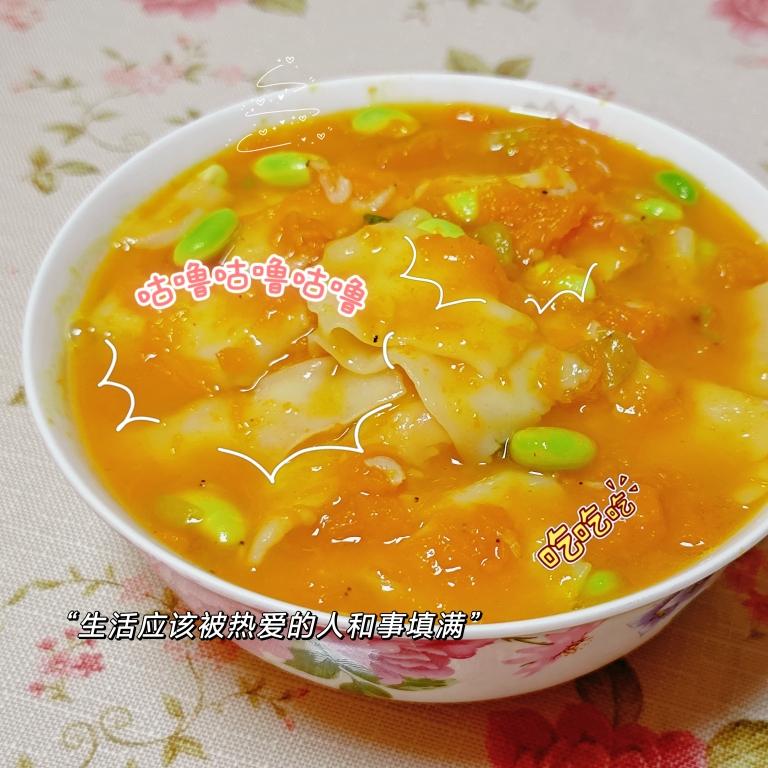 兰州张掖面片子（南瓜虾皮）