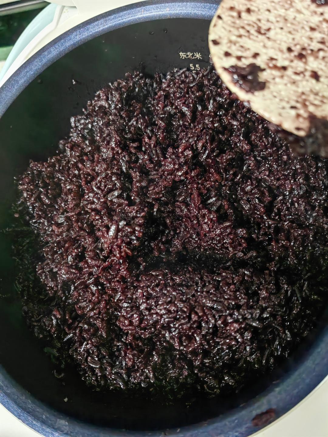 不用电饭锅也能做紫米馅