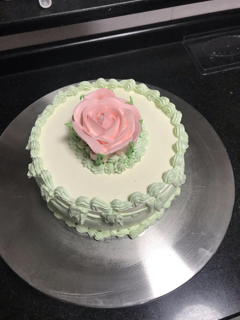 复古蛋糕含抹面技术，5种裱花技法