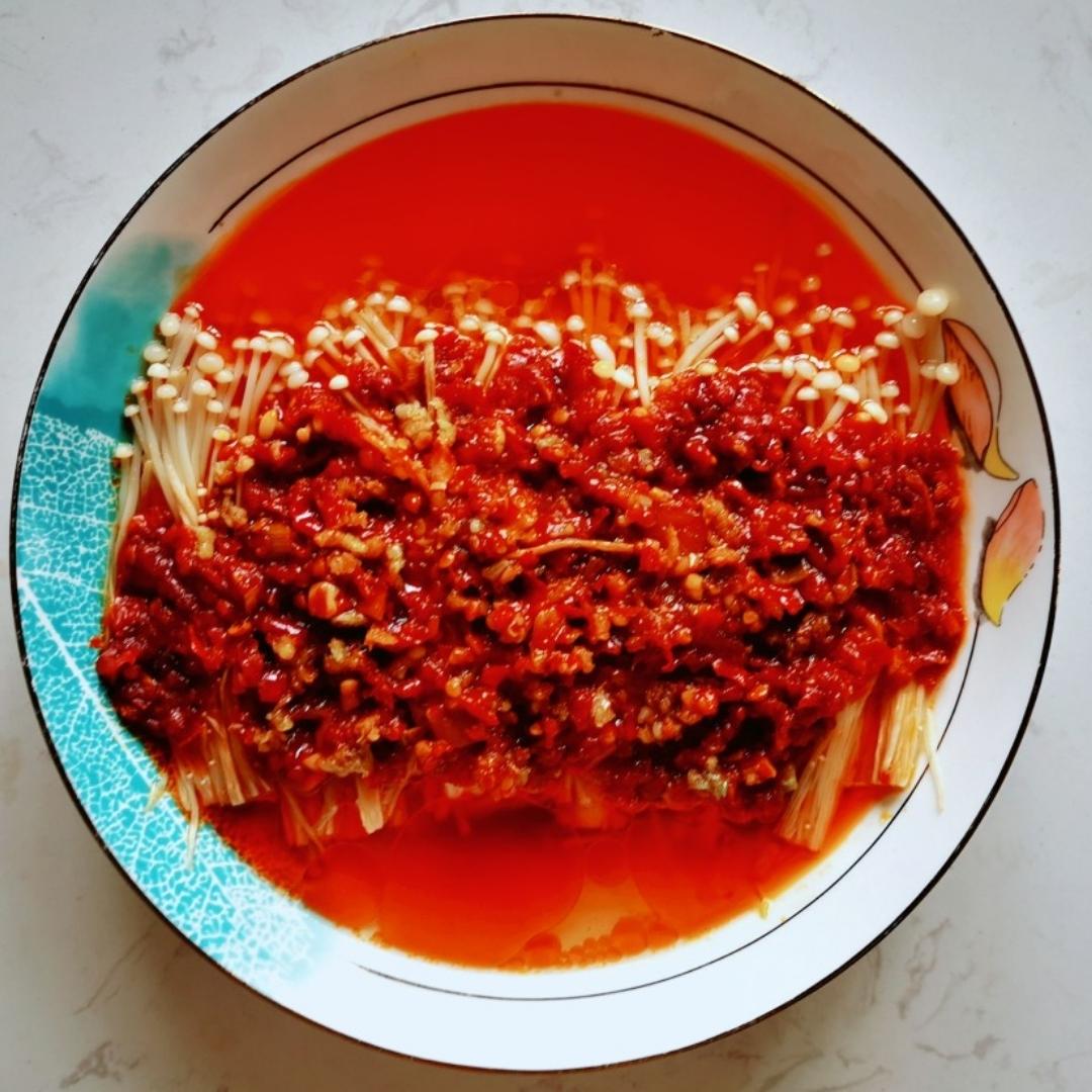 超级下饭的蒜蓉金针菇！好吃到爆