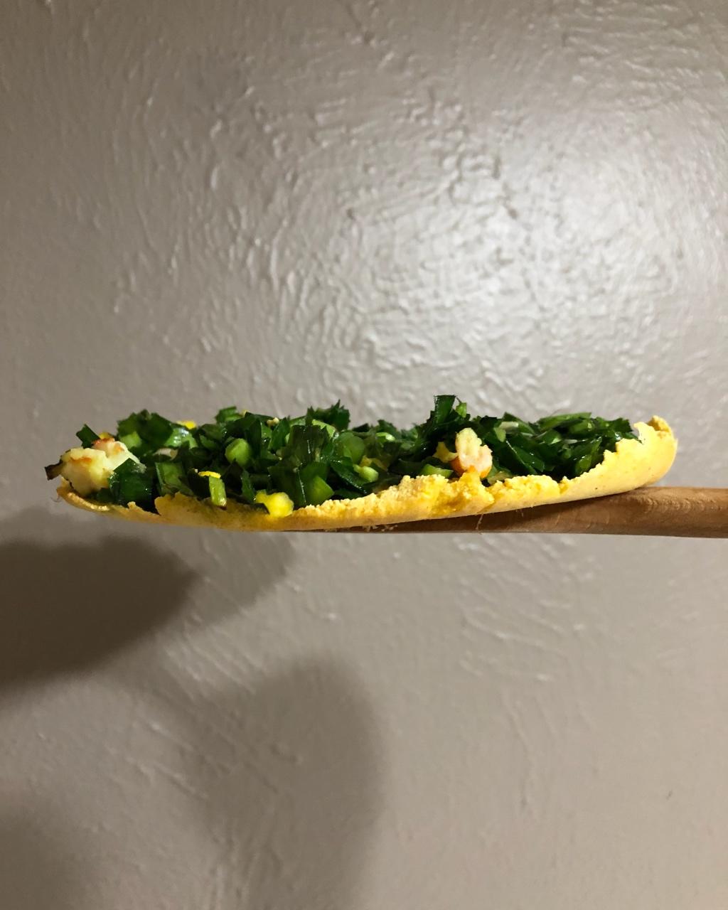 薄如蝉翼的妈妈牌韭菜糊饼