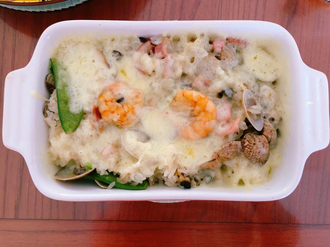 日式海鲜焗饭