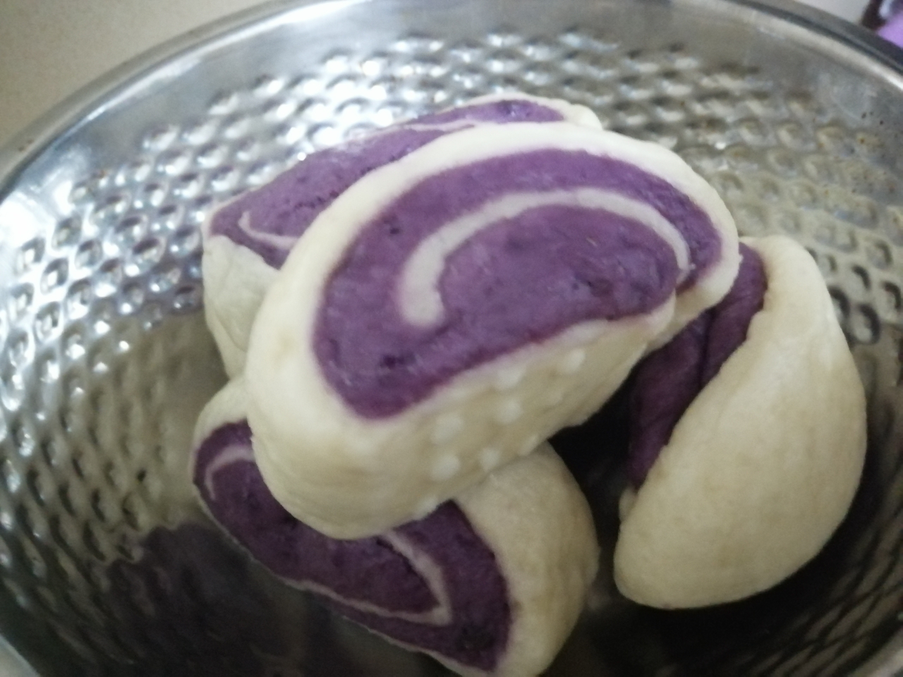 紫薯卷馒头的做法