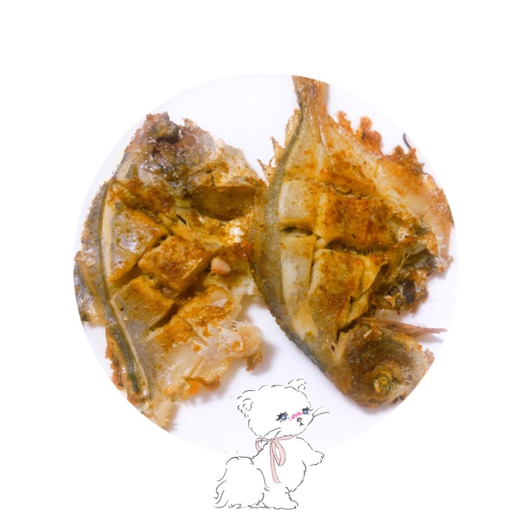 香煎鲳鳊鱼:( 堪比烧烤摊:)