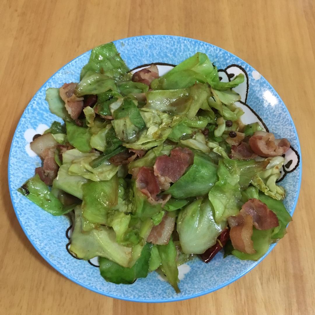 培根手撕包菜