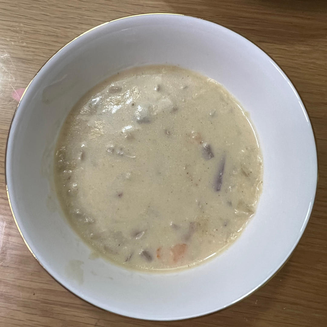 超惊艳奶油蘑菇汤(牛奶版本)