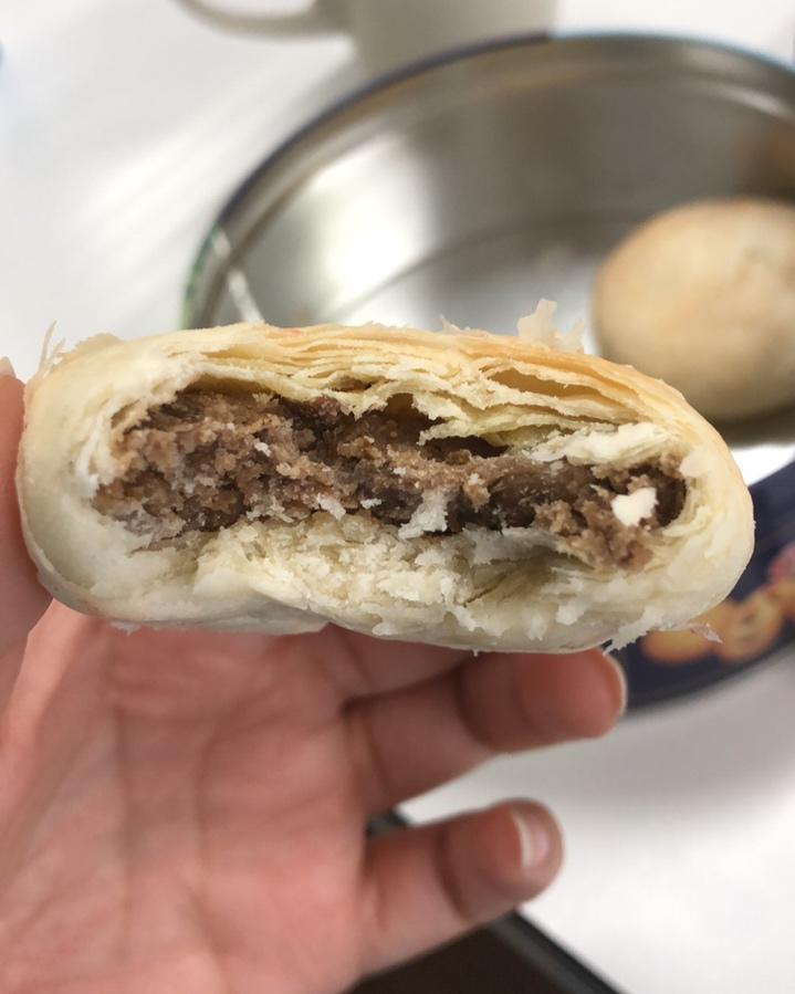 酥皮绿豆饼   酥得掉渣渣