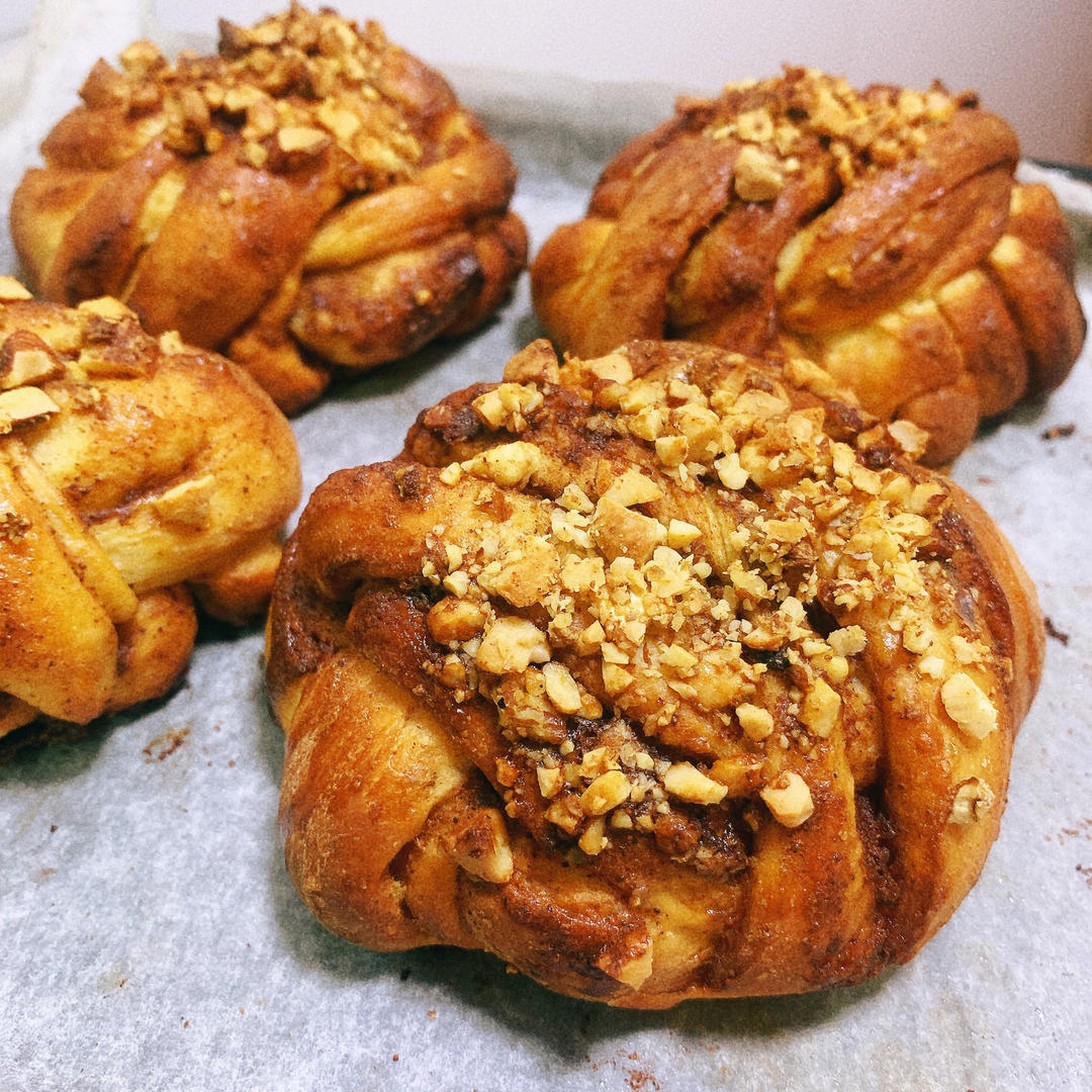 好吃但没罪恶感的法式肉桂卷(cinnamon buns)