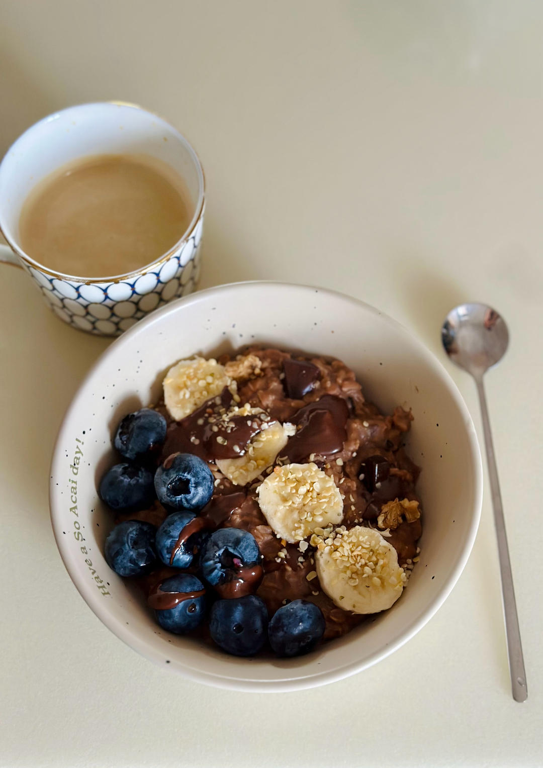 可可香蕉燕麦粥