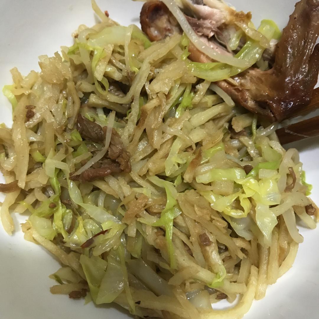 肉丝炒饼