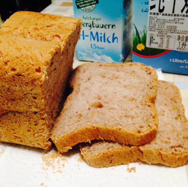 超级好吃的原味面包（面包机版）