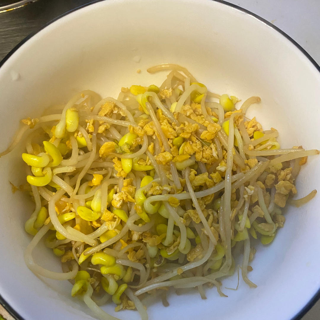 豆芽炒鸡蛋