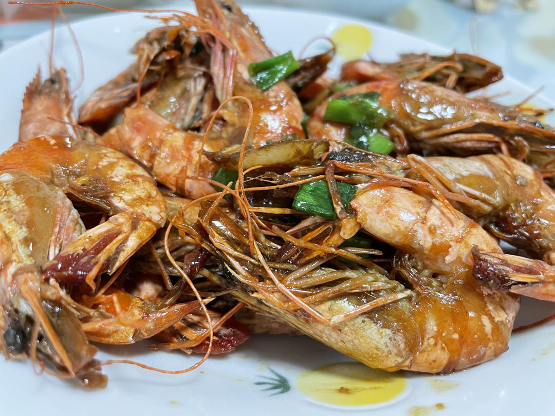 香炒鲜虾（附：鲜虾面）