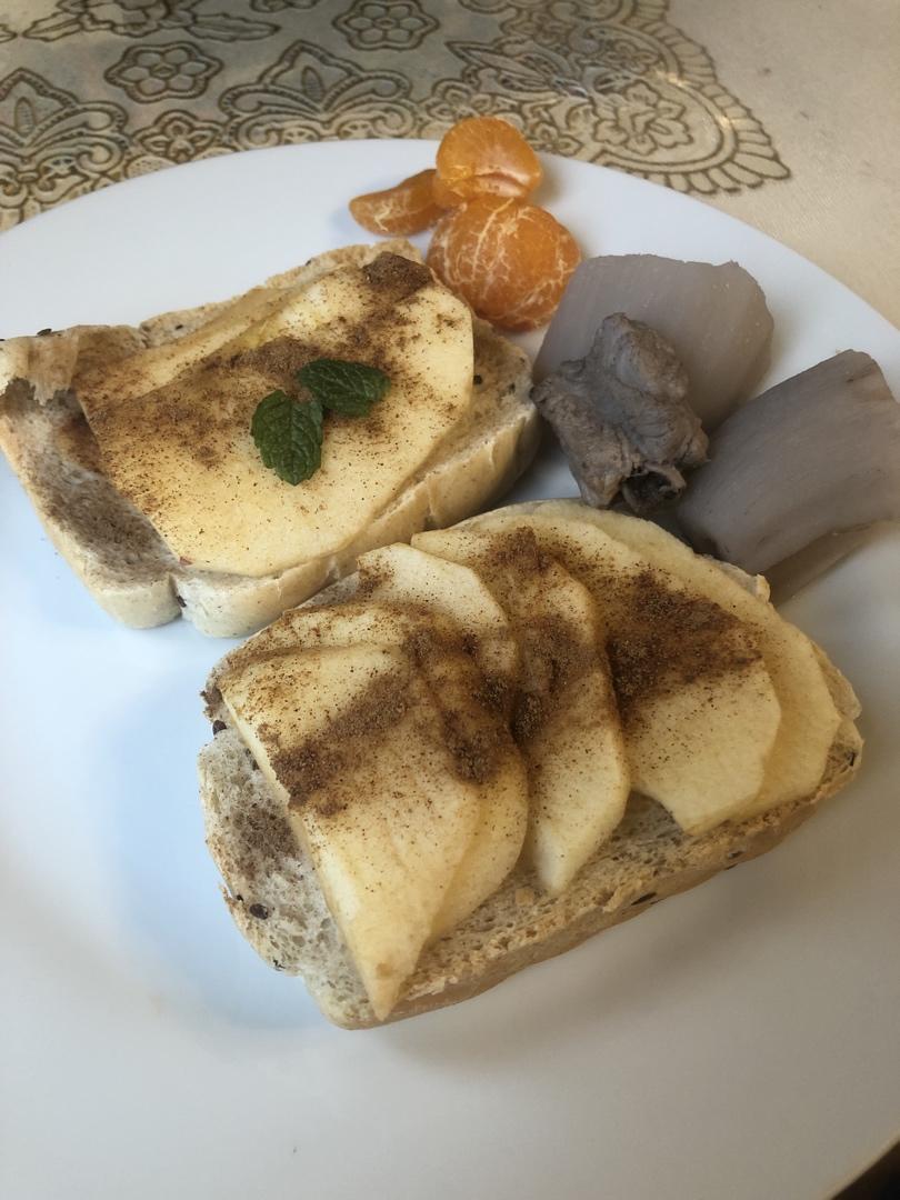 低热量吐司苹果派