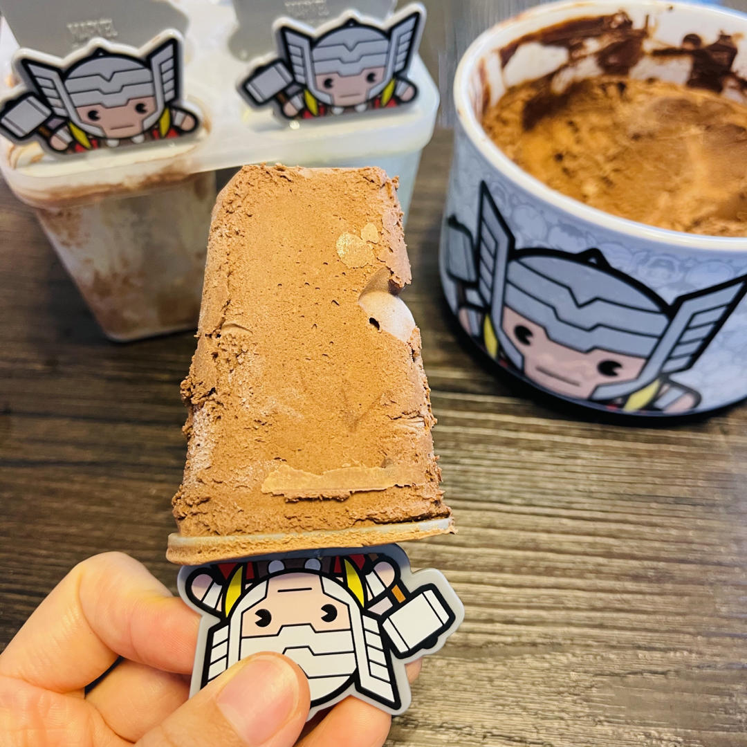 巧克力冰淇淋（无蛋无冰渣、免搅拌、消耗淡奶油）Choco Ice Cream